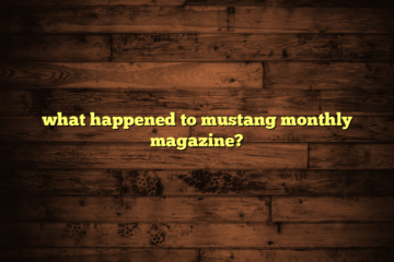 what happened to mustang monthly magazine?