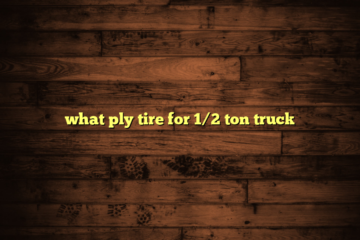 what ply tire for 1/2 ton truck