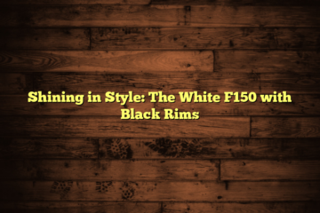 Shining in Style: The White F150 with Black Rims