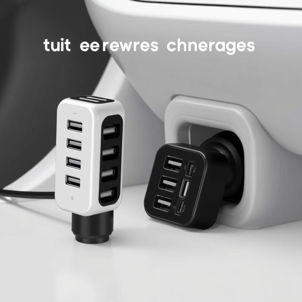 USB charger adapter for Tesla Model Y cigarette lighter