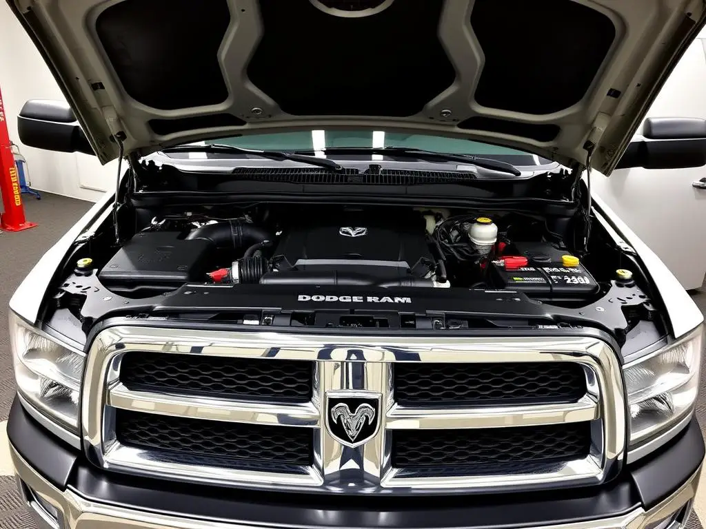 2012 Dodge Ram 2500 with hood open showing engine - years to avoid 2012 Dodge Ram 2500 with hood open showing engine - years to avoid