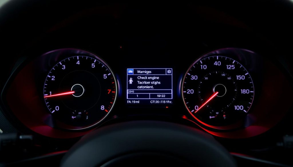 2018 Jeep Compass with check engine light illuminated on dashboard