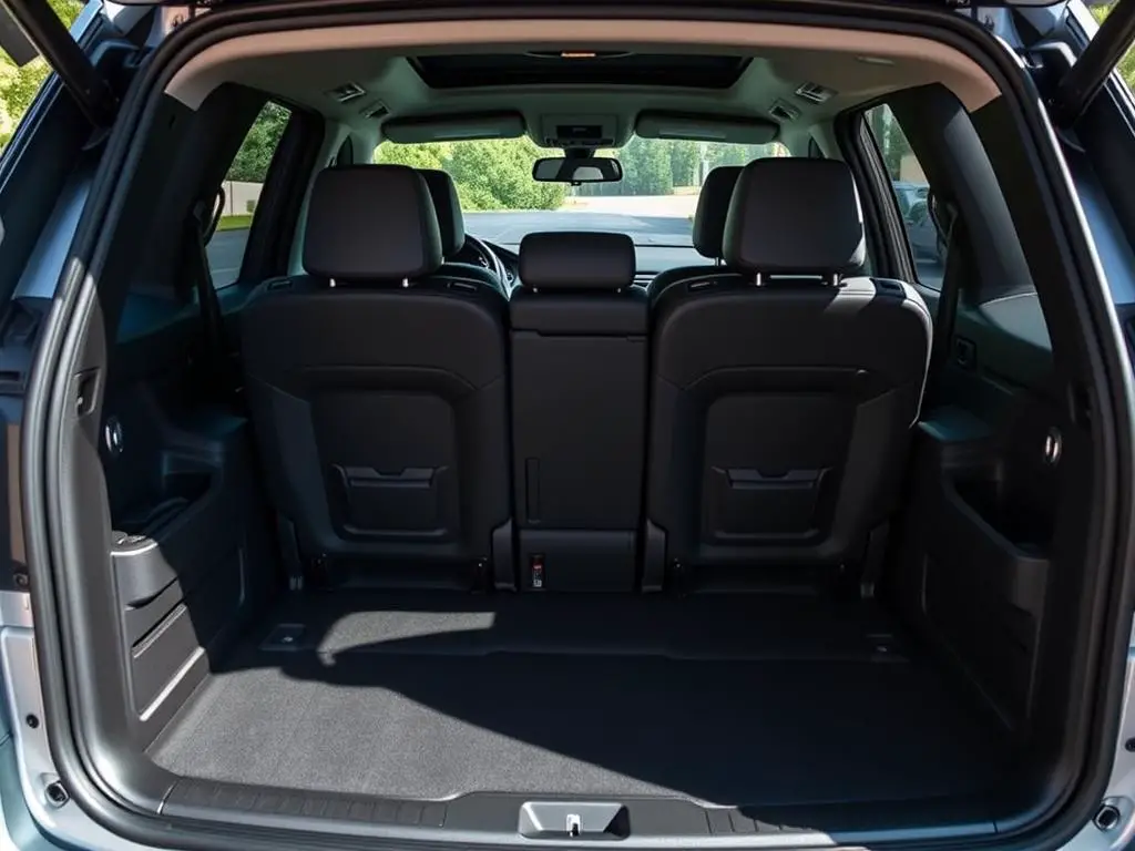 BMW X5 optional third row showing compact seating
