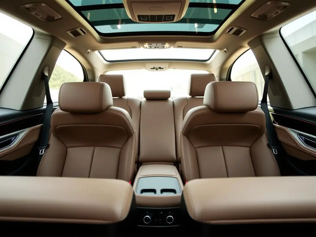 BMW X7 third-row seating with passengers