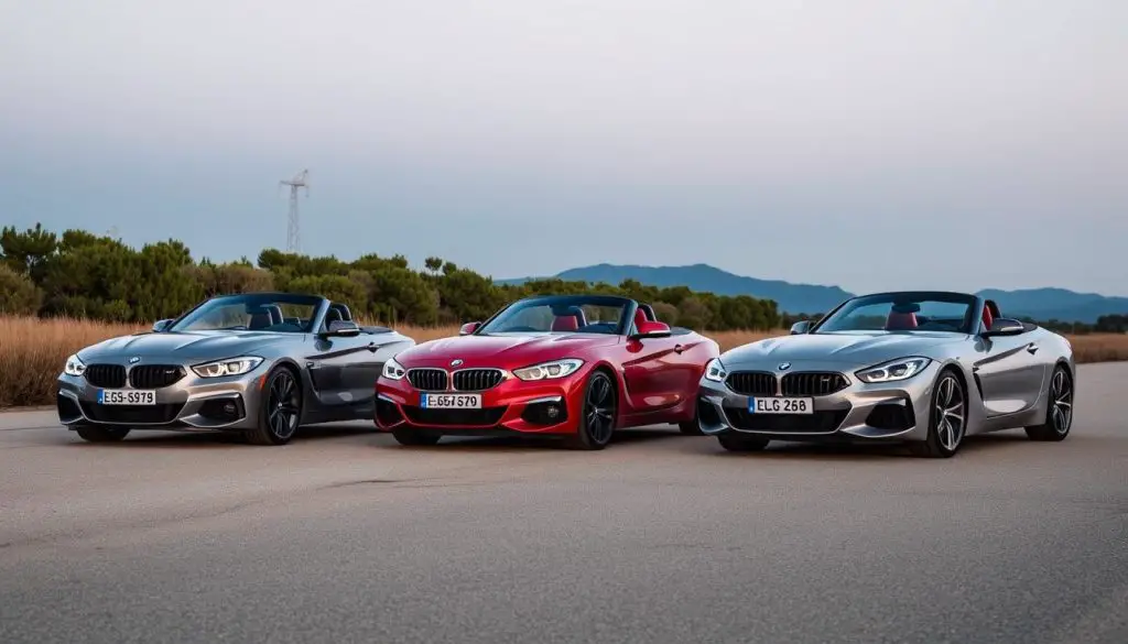 BMW Z4 lineup showing different generations - BMW Z4 years to avoid and best models