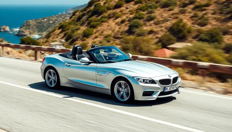 BMW Z4 roadster with top down on coastal road - BMW Z4 years to avoid and best models