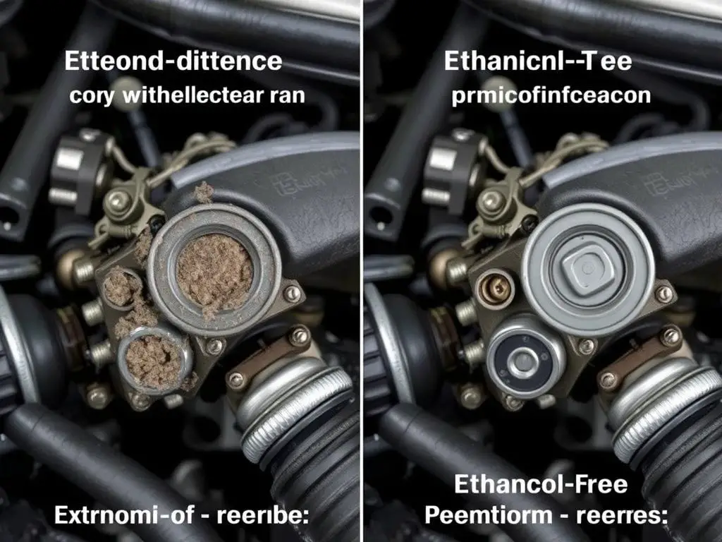 Comparison of engine components after using ethanol and non-ethanol premium gas Comparison of engine components after using ethanol and non-ethanol premium gas