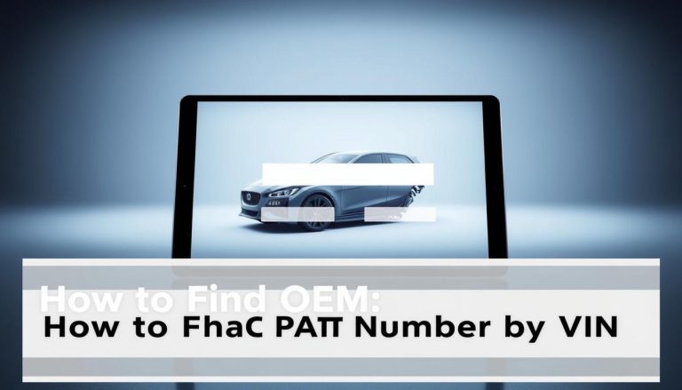 How to Find OEM Part Number by VIN