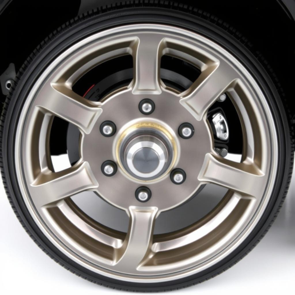 Hub-centric wheel mounting system showing center bore exactness Hub-centric wheel mounting system showing center bore exactness