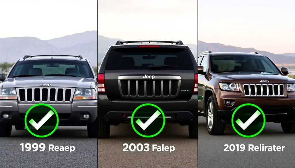 Most reliable Jeep Grand Cherokee models from 1998, 2003, and 2019 model years Most reliable Jeep Grand Cherokee models from 1998, 2003, and 2019 model years