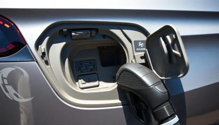 Open Gas Tank on Hyundai Santa Fe 2023