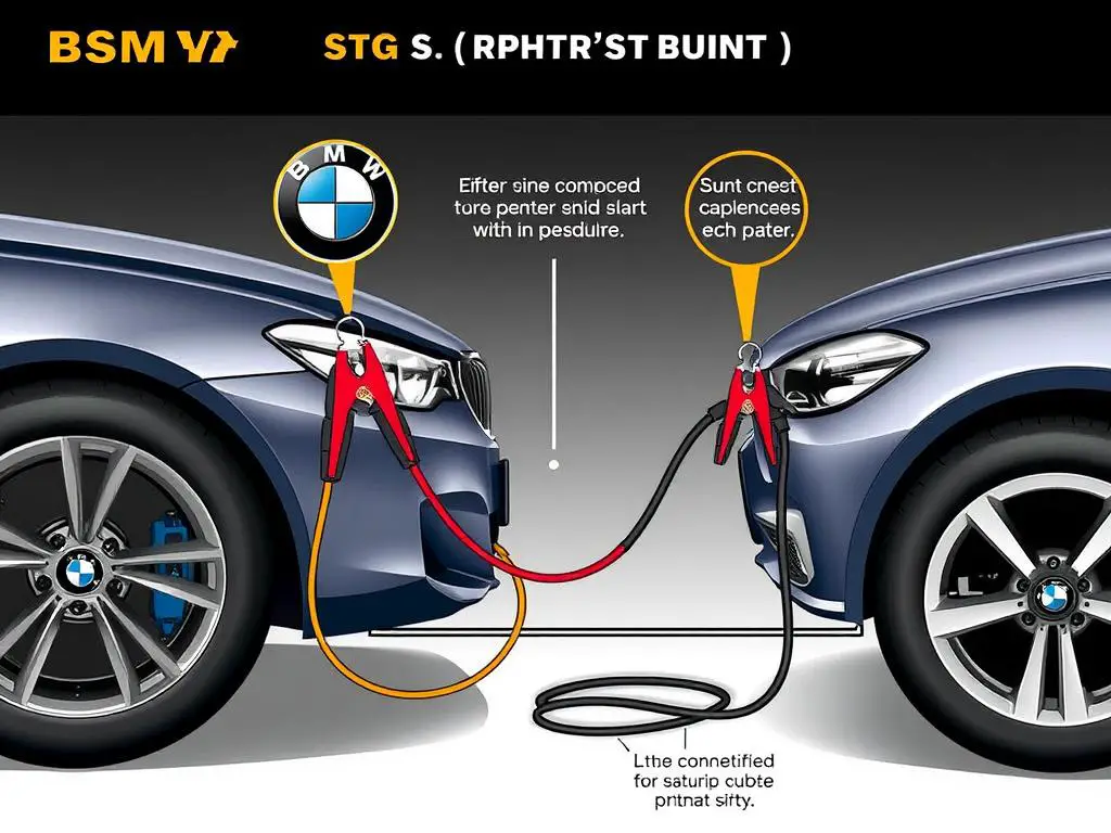 Proper jump-starting procedure for a BMW vehicle Proper jump-starting procedure for a BMW vehicle