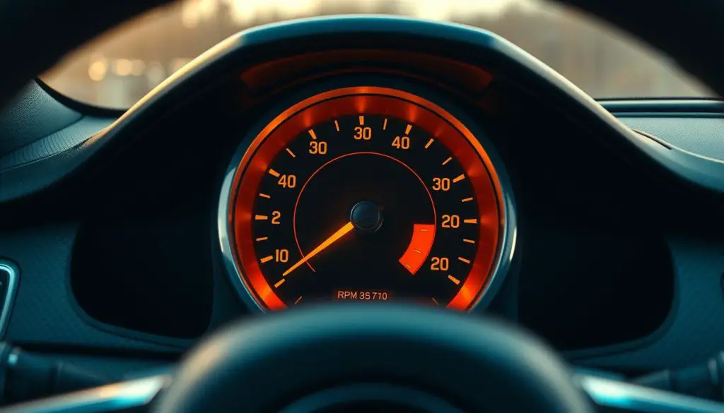RPM gauge in a vehicle RPM gauge in a vehicle
