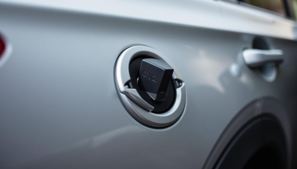 Subaru Outback gas tank release location