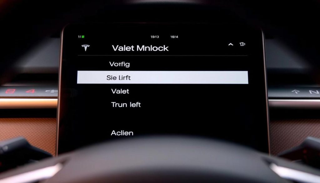Tesla Valet Mode settings Tesla Valet Mode settings