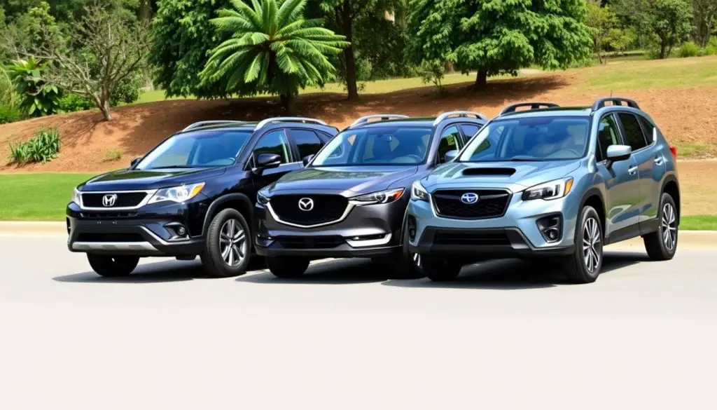 Three compact SUV alternatives to Jeep Compass lined up