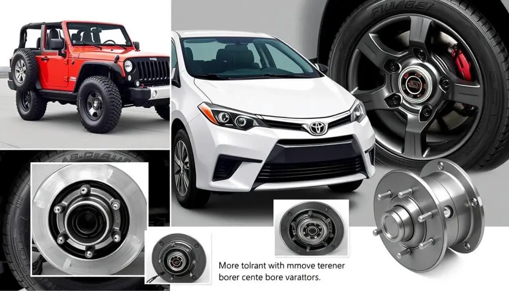 Vehicles with more tolerance for center bore variations Vehicles with more tolerance for center bore variations