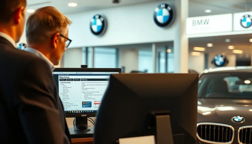 BMW dealership warranty check