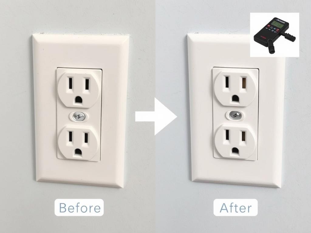Completed 110V outlet conversion from a previous 220V circuit Completed 110V outlet conversion from a previous 220V circuit