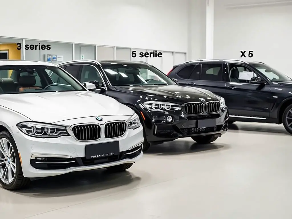 Different BMW models showing size and complexity variations Different BMW models showing size and complexity variations