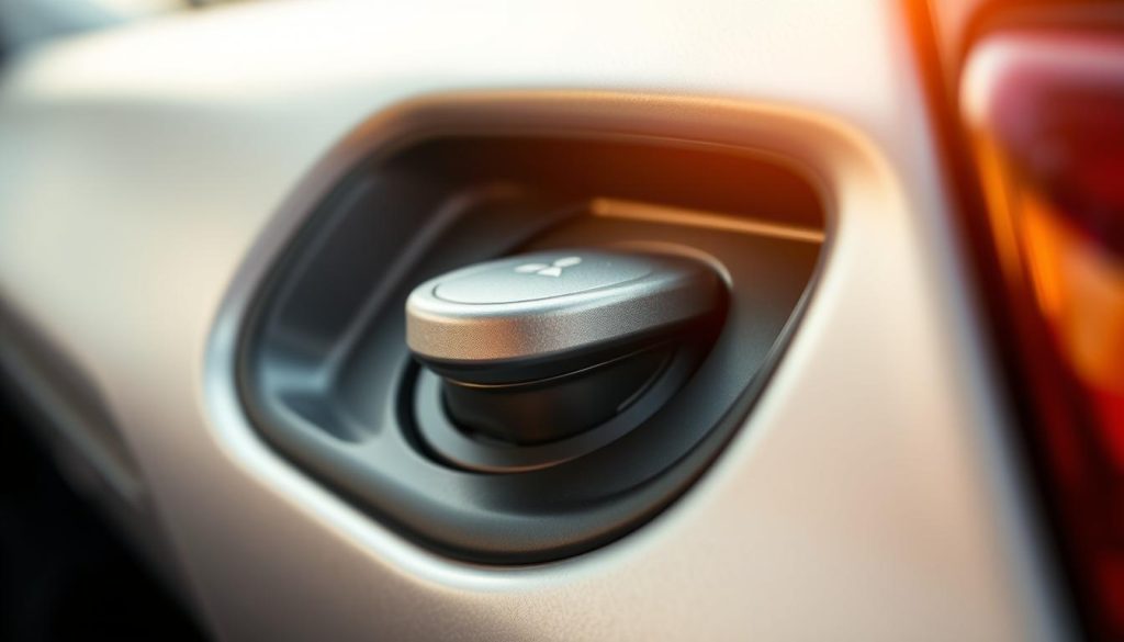 Mitsubishi Mirage fuel door release lever
