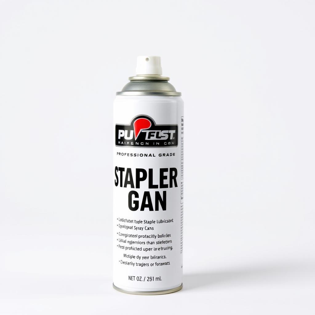 Staple gun lubricant spray can Staple gun lubricant spray can