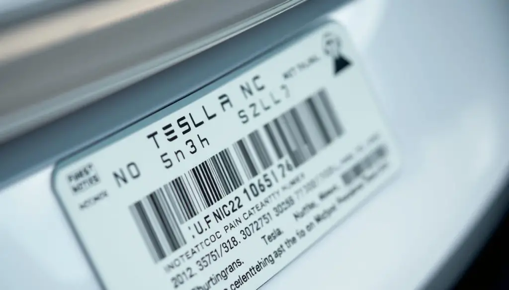 Tesla VIN