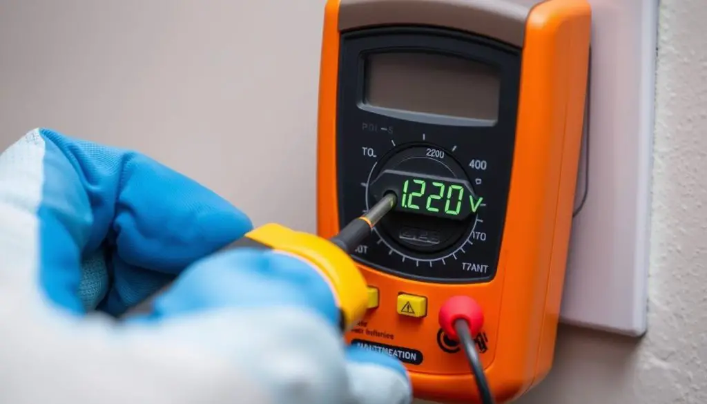 Testing a 220V outlet with a multimeter before converting to 110V Testing a 220V outlet with a multimeter before converting to 110V