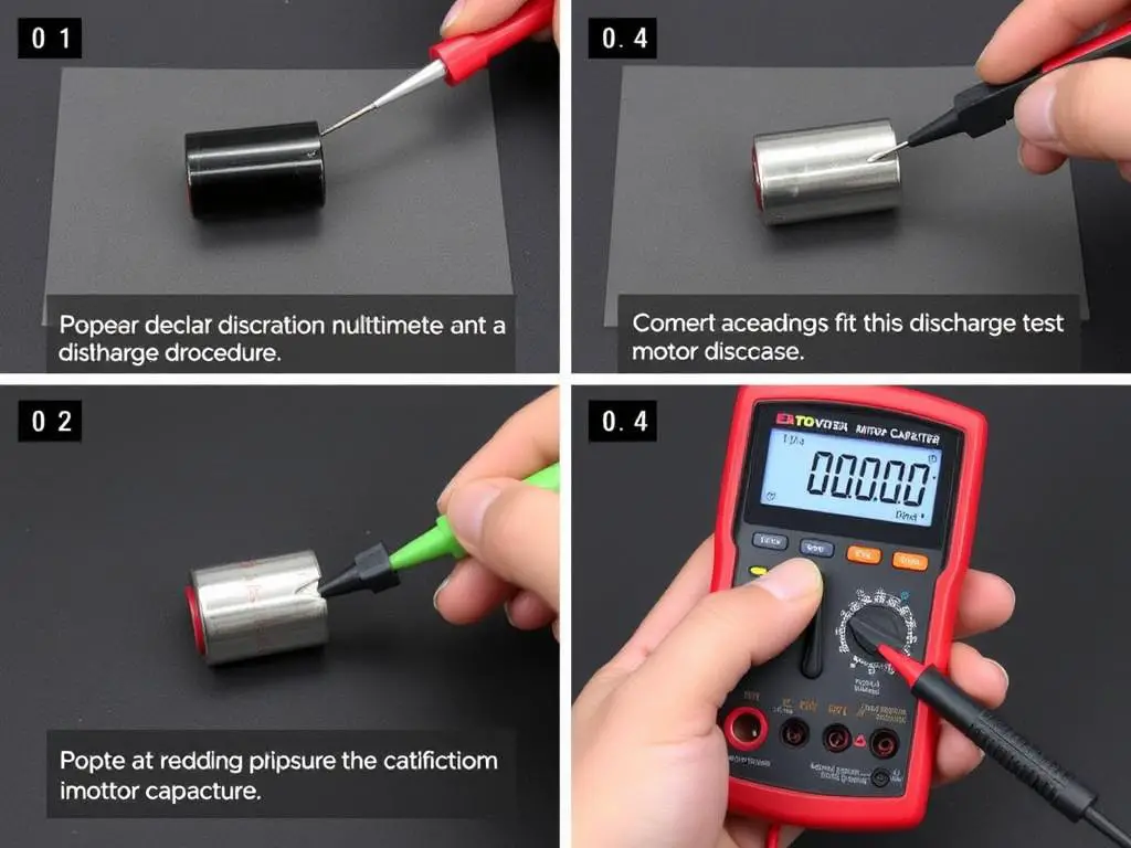 Testing a motor capacitor with a multimeter Testing a motor capacitor with a multimeter