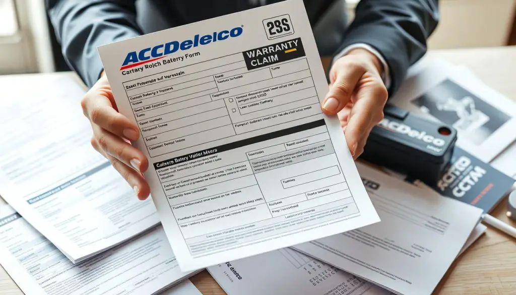 ACDelco Battery Warranty Claim Documentation
