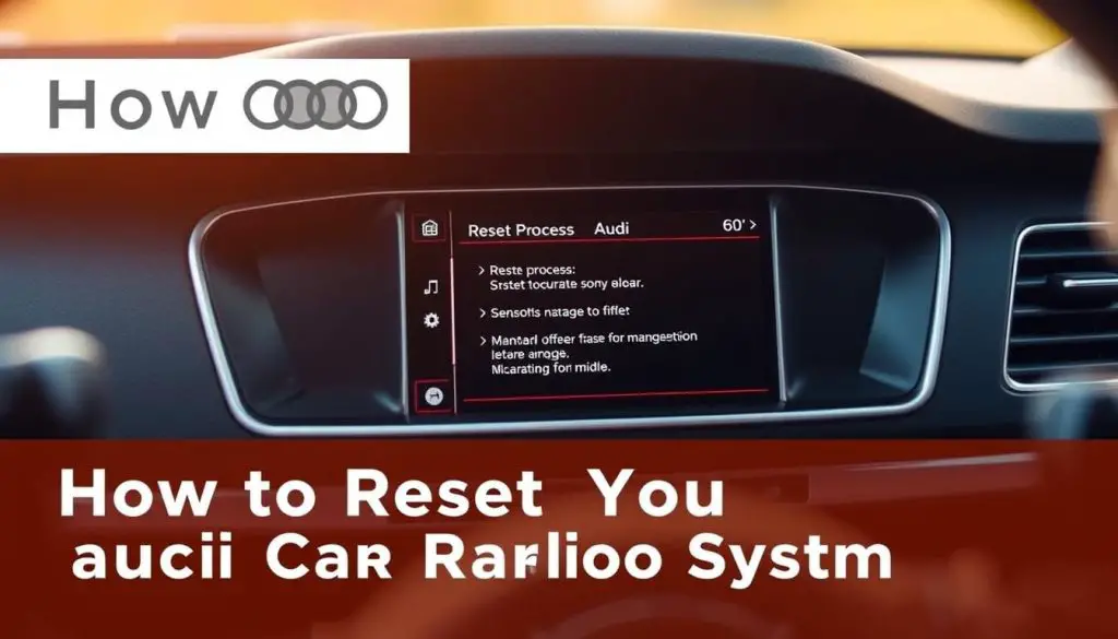 Audi car radio reset process Audi car radio reset process