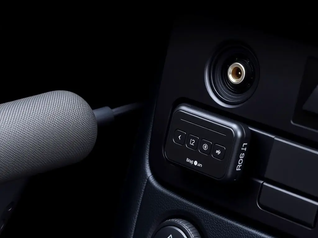 Besign BK01 Bluetooth Car Kit connected to car AUX port Besign BK01 Bluetooth Car Kit connected to car AUX port