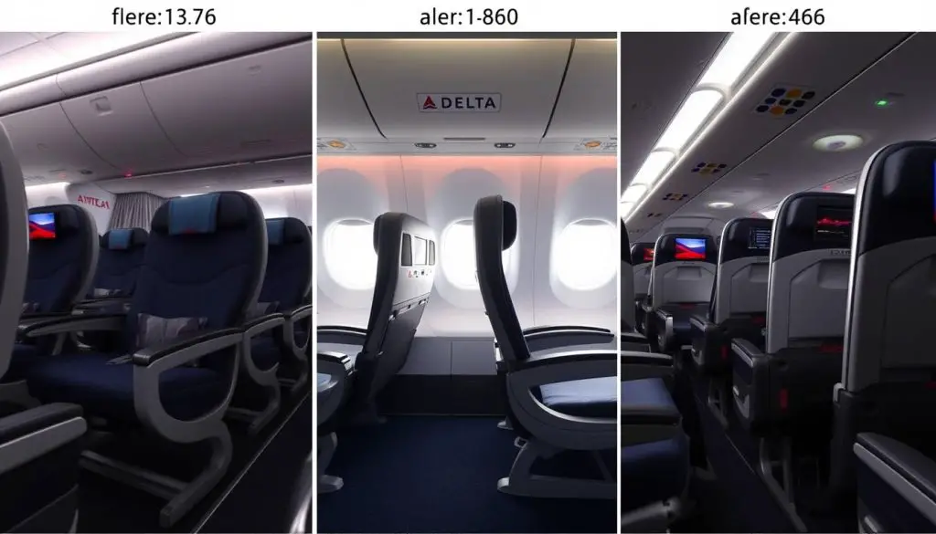 Comparison of Boeing 737-800 interiors across different airlines showing the variations in seat design and cabin layout Comparison of Boeing 737-800 interiors across different airlines showing the variations in seat design and cabin layout