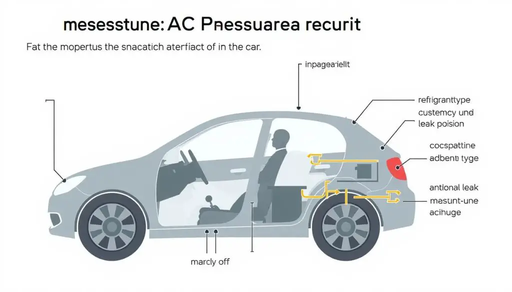 Diagram showing factors affecting AC pressure when car is off Diagram showing factors affecting AC pressure when car is off