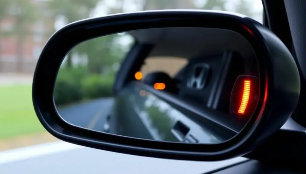 Honda Blind Spot Information System indicator while driving Honda Blind Spot Information System indicator while driving