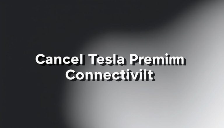 How to Cancel Tesla Premium Connectivity