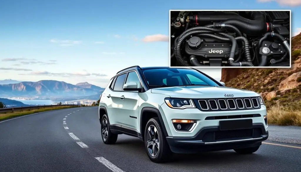 Jeep Compass with properly maintained engine using correct oil type Jeep Compass with properly maintained engine using correct oil type
