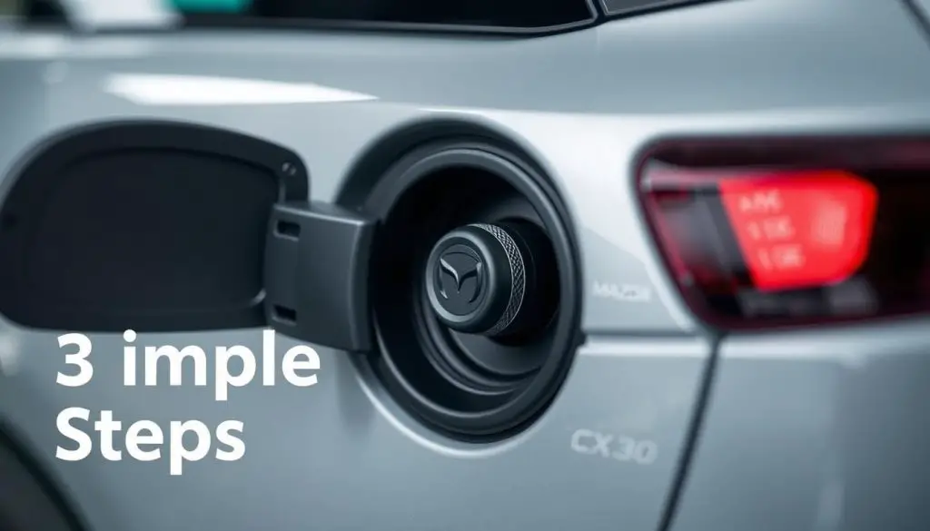 Mazda CX-30 fuel door release