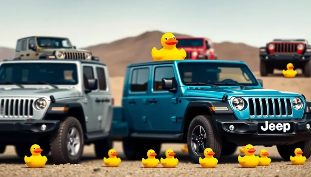 Official Jeep marketing materials featuring rubber ducks and the Jeep Ducking phenomenon Official Jeep marketing materials featuring rubber ducks and the Jeep Ducking phenomenon