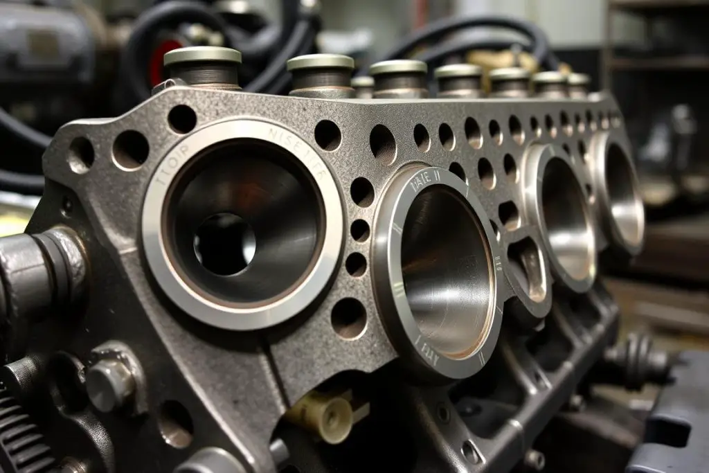 Ram Air IV cylinder head showing round ports Ram Air IV cylinder head showing round ports