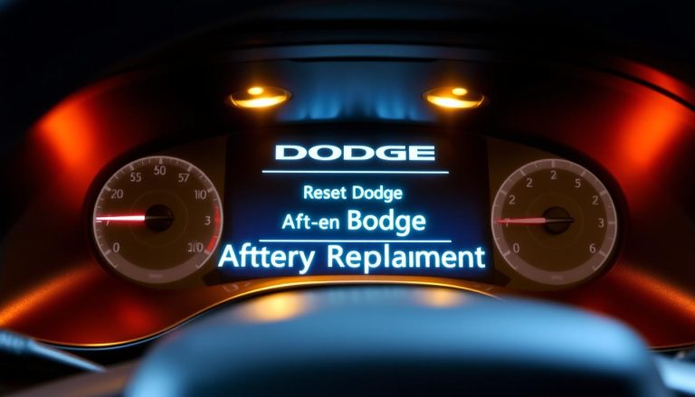 Reset Dodge After Battery Replacement