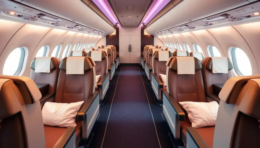 Singapore Airlines A350-900ULR premium economy cabin Singapore Airlines A350-900ULR premium economy cabin