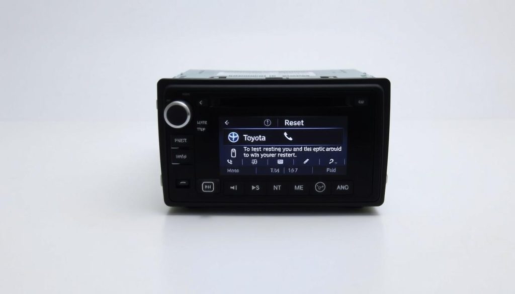 Toyota radio reset instructions
