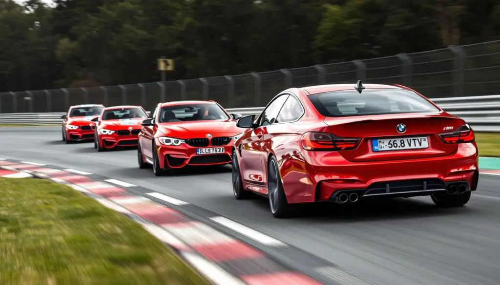 BMW M track day event showing the performance aspect of M on car meaning