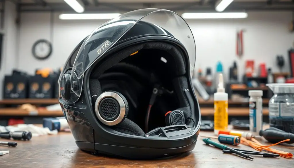 Bluetooth motorcycle helmet speakers installation
