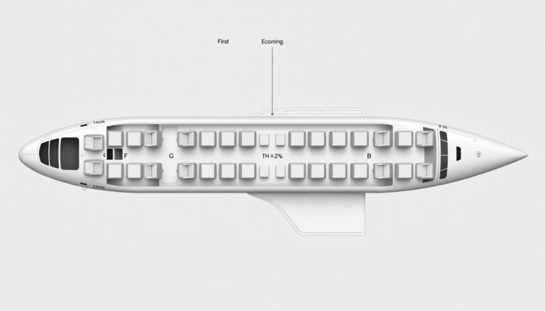 Boeing 737 MAX 8 cabin layout showing the three main seating sections