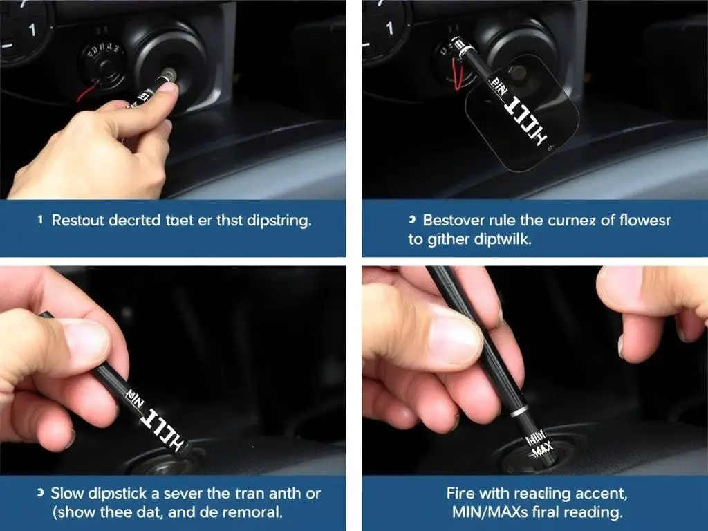 Checking transmission fluid with dipstick on pre-2018 Silverado