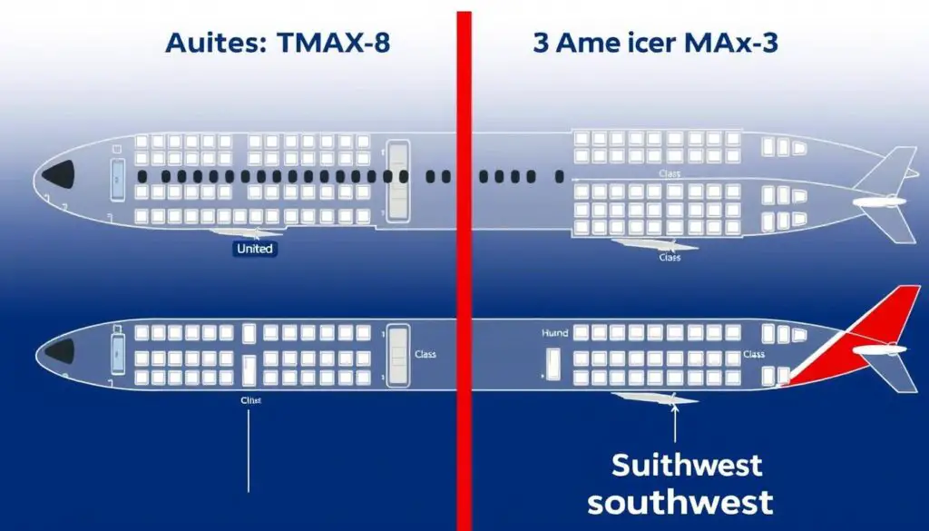 Comparison of Boeing 737 MAX 8 configurations across different airlines Comparison of Boeing 737 MAX 8 configurations across different airlines
