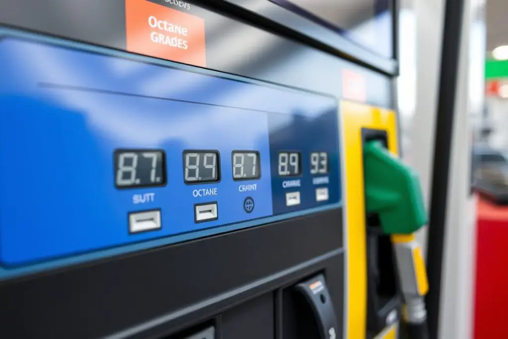 Different octane rating gasoline pumps showing weight variations Different octane rating gasoline pumps showing weight variations