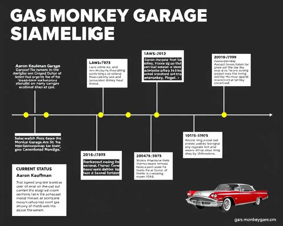 Gas Monkey Garage scandal timeline showing key events and turning points